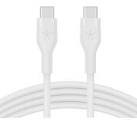 Belkin BoostCharge Flex 2m USB-C to USB-C Cable 60W Charger Cable - White - New