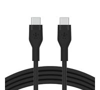 Belkin BoostCharge Flex Silicone USB Type C to C Cable (1M/3.3FT), USB-IF Certified Power Delivery PD Fast Charging Cable for MacBook Pro, iPad Pro,