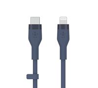 Belkin BoostCharge Flex Silicone USB Type C to Lightning Cable (1M/3.3FT), MFi Certified 20W Fast Charging PD Power Delivery for iPhone 14/14 Plus, 13, 12, Pro, Max, Mini, SE, iPad and More - Blue