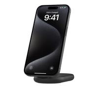 Belkin BoostCharge MagSafe Charger, Magnetic Foldable Wireless Charging Stand 15W, MagSafe-Compatible Portable Fast Charger for Qi2, iPhone 16, 15, 14, 13 & 12 Series, Standy Mode Ready - Black