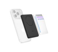 Belkin BoostCharge Magnetic Power Bank 5000mAh, Qi2 Certified, Slim Portable Charger with Magnetic Ring and USB C Port, 15W Battery Pack for iPhone, Galaxy, Pixel - USB C Cable Included - Black