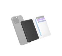 Belkin BoostCharge Magnetic Power Bank 5000mAh, Slim Portable Charger with Magnetic Ring and USB C Port, Battery Pack for iPhone, Galaxy, Pixelsnap, iPad, Tablet - USB C Cable Included - Black