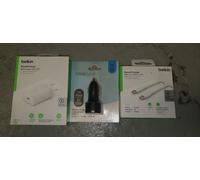Belkin BoostCharge MAINS FAST CAR 25W FAS & USB-C cable adapter UK sealedGENUINE