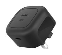 Belkin Compact Wall Charger 45W, USB-C Power Delivery Fast Charging for Apple iPhone 17, iPhone Air, iPhone 16 Serie, Samsung Galaxy S25, Google Pixel, iPad, AirPods & More - Black
