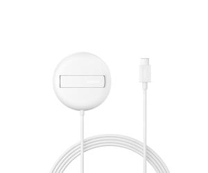 Belkin BoostCharge Pro 15W Magnetic Wireless Charging Pad with Pop-Up Stand | Qi2 Certified, MagSafe Compatible Wireless Charger, Case Compatible, 6.6ft USB C Cable Included for iPhone 18, Samsung Galaxy