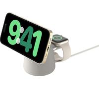 Belkin 2-in-1 Qi 15W MagSafe Wireless Charging Pad - Sand