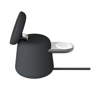 Belkin BoostCharge Pro 2-in-1 Wireless Charger with Qi2 (15W) - MagSafe Compatible Charger for iPhone 16, 15, 14, 13, 12 Series, Apple Watch, AirPods and Other Qi2 Devices with Power Adapter