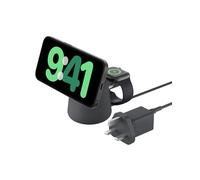 Belkin 2-in-1 Qi 15W MagSafe Wireless Charging Pad - Black
