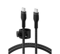 Belkin BoostCharge Pro Flex Braided USB C charger cable, USB-IF certified Power Delivery PD type C fast charging cable for iPhone 16, 15, Galaxy S24, S23, MacBook Pro, iPad, Pixel and more - 2m, black
