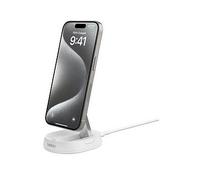 Belkin Boostcharge Pro & Magsafe Compatible 15W Qi2 Folding Wireless Charging Pad & Stand White