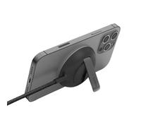 Belkin BoostCharge Pro Portable Wireless Charger Pad with MagSafe (Fast charging up to 15W, Pop-up stand for flawless compatibility with iPhone 14, 13 and 12 series, PSU not included) â€“ Black