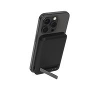 Belkin BoostCharge Pro Wireless Power Bank 5000mAh with Qi2, MagSafe compatible portable charger + built-in pop-up kickstand, battery pack for iPhone 16, iPhone 15, 14, 13, 12 and more - Black