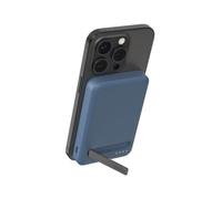 Belkin BoostCharge Pro Wireless Power Bank 5000mAh with Qi2, MagSafe compatible portable charger + built-in pop-up kickstand, battery pack for iPhone 16, iPhone 15, 14, 13, 12 and more - Blue