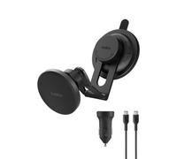 Belkin Boostcharge Qi 2 Wireless Car Charger, Magnetic Phone Holder & Vent Mount With Usb C Cable, Magsafe Compatible Fast