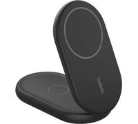 Belkin BoostCharge™ Qi2 2-in-1 15w Magnetic Foldable Wireless Charger - Black, Black