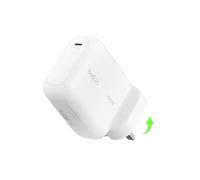 Belkin BoostCharge USB C Plug Charger 100W, GaN Compact and Foldable Plug Charger, Fast Charging for iPhone 17, Samsung Galaxy S26, Pixel 10, AirPods, Tablet, MacBook, Chromebook - White