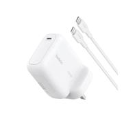 Belkin BoostCharge USB C Plug Charger, 100W GaN Fast Charging for iPhone 17, Samsung Galaxy S26, Pixel 10, AirPods, Tablet, MacBook - 1.5 m USB C Cable Included - Travel Essentials - White