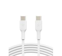 Belkin BoostCharge USB-C to USB-C fast charger cable, USB type C charger cable fast charging for iPhone 16, 15, Samsung Galaxy S24, S23, Pixel, iPad, MacBook, Nintendo Switch and more - 1m, White