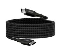 Belkin BoostCharge USB-C to USB-C Power charger cable, USB-IF certified fast charging cable with 240W Power Delivery for iPhone 16, 15, MacBook, Chromebook, Galaxy, iPad, Pixel & More - 2m, black