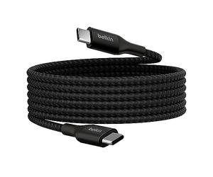 Belkin BoostCharge USB-C to USB-C Power charger cable, USB-IF certified fast charging cable with 240W Power Delivery for iPhone 17, 16, 15, MacBook, Chromebook, Galaxy, iPad, Pixel & More - 2m, black