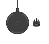 Belkin BoostCharge Wireless Charging Pad 10W (Qi-Certified Fast Wireless Charger for iPhone, Samsung, Google, more), Black