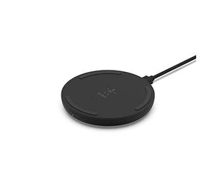 Belkin BoostCharge Wireless Charging Pad 10W (Qi-Certified Fast Wireless Charger for iPhone, Samsung, Google, more) - Black, Wall Adapter Not Included
