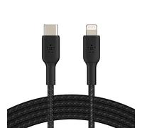 Belkin Braided USB-C to Lightning Cable for iPhone 14, 13, 12 Pro Max iPad 2m