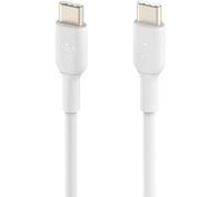 Belkin BoostCharge USB-C to USB-C fast charger cable, USB type C charger cable fast charging for iPhone 16, 15, Samsung Galaxy S24, S23, Pixel, iPad, MacBook, Nintendo Switch and more - 1m, White