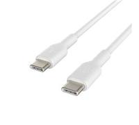 Belkin BoostCharge USB-C to USB-C fast charger cable, USB type C charger cable fast charging for iPhone 16, 15, Samsung Galaxy S24, S23, Pixel, iPad, MacBook, Nintendo Switch and more - 2m, White