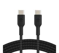 Belkin BoostCharge (6.6ft) Braided USB-C to USB-C Cable for iPhone, Galaxy, Pixel, iPad Pro & More - Black