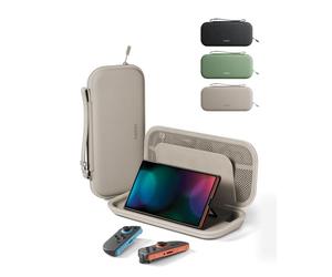 Belkin Carrying Case for Nintendo Switch 2, Travel Bag w/AirTag Holder & Game Card Storage Pocket Portable Lightweight Protective Carrying Case w/Hard Shell, Gaming Essentials - Sand