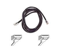 Belkin Cat5e, 25 ft, 1 x RJ-45, 1 x RJ-45, Black 7.62 m Black Network Cable - (25FT, 1 x RJ-45, 1 x RJ-45, Black, 7.62 M, Rj-45, RJ-45, Black)