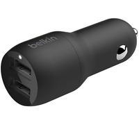 Belkin CCB001BTBK Boost Charge Dual Port USB 24W In-Car Mobile Charger - Black