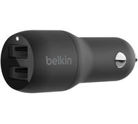 Belkin CCB001BTBK Boost Charge Dual Port USB 24W In-Car Mobile Charger - Black