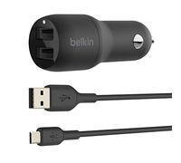 Belkin Dual Usb-a 1 M Pvc A-musb 24w Car Charger