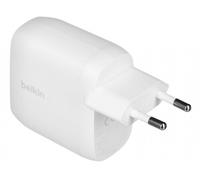 BELKIN CHARGER 30W 2X USB-C, PD 60W, WHITE