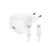 Belkin Compact USB-C Wall Charger (45W) + USB-C Cable, Fast Charger for Apple iPhone 16, 15, 14, Plus, Pro, Pro Max, Samsung Galaxy S25 Series, S24, Pixel 9, iPad, AirPods and More - White