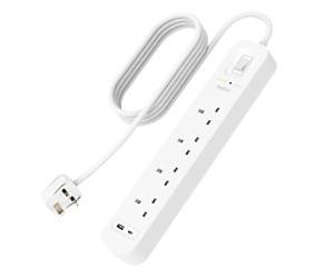 Belkin Connect Surge Protector 4-Way Outlet With 1 USB-C & 1 USB-A 2M White
