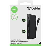 Belkin CONNECT USB-C 4-Port Hub, 2 x USB-A, 2 x USB-C - 10Gbps High Speed Data