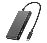 Belkin USB C Hub, 5-Port Hub w/ 4K HDMI Display @ 60Hz, 100W Power Delivery, Fast Data Transfer 5Gbps, USB C Multiport Adapter for MacBook, iPad Pro, Chromebook, & More - Upgraded HDMI 2.0 - Grey