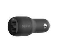 Belkin Dual USB Car Charger 24W (Boost Charge Dual Port Car Charger, 2-Port USB Car Charger) iPhone Car Charger, Android Car Charger