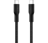 Belkin Eco Braided USB-C to USB-C Cable (1M, 240W) - Soft, Flexible Fast-Charging Cable, Type C Charger Cord for iPhone 16, Galaxy S25, Pixel 9, MacBook, iPad Pro, & More - Black (USB 2.0)
