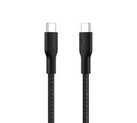 Belkin Eco Braided USB-C to USB-C Cable (1M, 240W) - Soft, Flexible Fast-Charging Cable, Type C Charger Cord for iPhone 16, Galaxy S25, Pixel 9, MacBook, iPad Pro, & More - Black (USB 2.0)