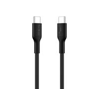 Belkin Eco USB-C to USB-C Cable 3.3ft, 60W - Soft, Braided, Flexible Fast Charging Cable, Type C Charger Cord for iPhone 16, Galaxy S25, Pixel 9, MacBook, iPad Pro, & More - Black