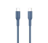Belkin Eco USB-C to USB-C Cable 3.3ft, 60W - Soft, Braided, Flexible Fast Charging Cable, Type C Charger Cord for iPhone 16, Galaxy S25, Pixel 9, MacBook, iPad Pro, & More - Blue