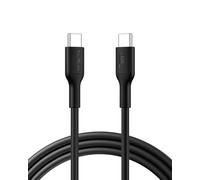 Belkin Eco USB-C to USB-C Cable 6.6ft, 60W - Soft, Braided, Flexible Fast Charging Cable, Type C Charger Cord for iPhone 16, Galaxy S25, Pixel 9, MacBook, iPad Pro, & More - Black