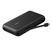 Belkin Gaming Power Bank 30W with Integrated USB-C Cable 20,000mAh - Fast Charging USB-C PD, Portable Charger for Nintendo Switch 2, iPhone 16, iPad Pro, Galaxy S25, & More - Black