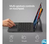 Belkin Everyday iPad Keyboard Case with Cradle, Backlit Bluetooth Keyboard, Multi-gesture Controls, Magnetic Apple Pencil Storage, QWERTY, Multimedia Keys for iPad Air M2 11",10.9", iPad Pro 11"