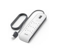 Belkin Extension Lead with USB Slots x 2 (2.4 A Shared) 6 Way/6 Plug Extension