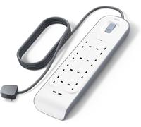 Belkin Extension Lead with USB Slots X 2 (2.4 a Shared), 8 Way/8 Plug Extension,